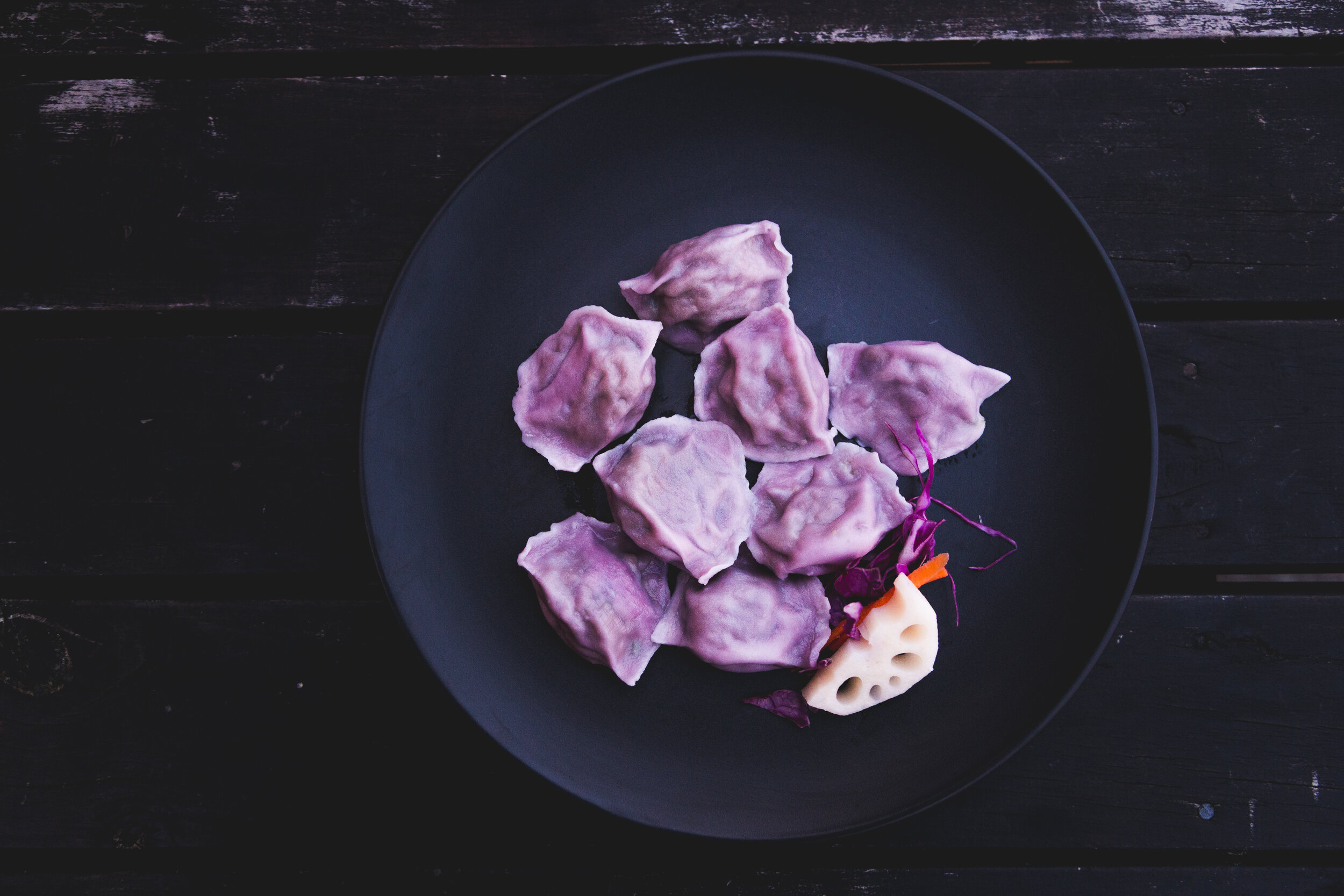 Tofu, Shiitake and Spinach Dumplings